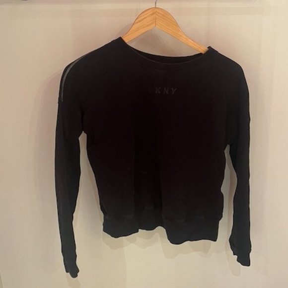 DKNY Logo-print Crewneck Sweatshirt in Black - Picture 1 of 1